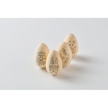 EISET Medinių Velykinių kiaušinių dažymo rinkinys