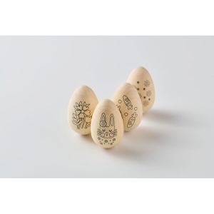 EISET Medinių Velykinių kiaušinių dažymo rinkinys