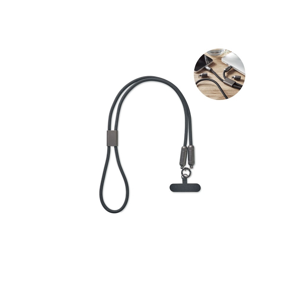 SHAKA Kaklajuostė-įkrovimo ir duomenų perdavimo kabelis 60W