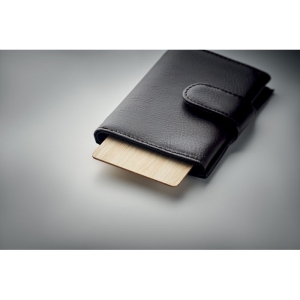 CUSTOS + RFID kortelė su bambuko dėklu nuo duomenų nuskaitymo