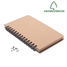GROWNOTEBOOK™ Unikali užrašų knygutė su pušies sėklomis
