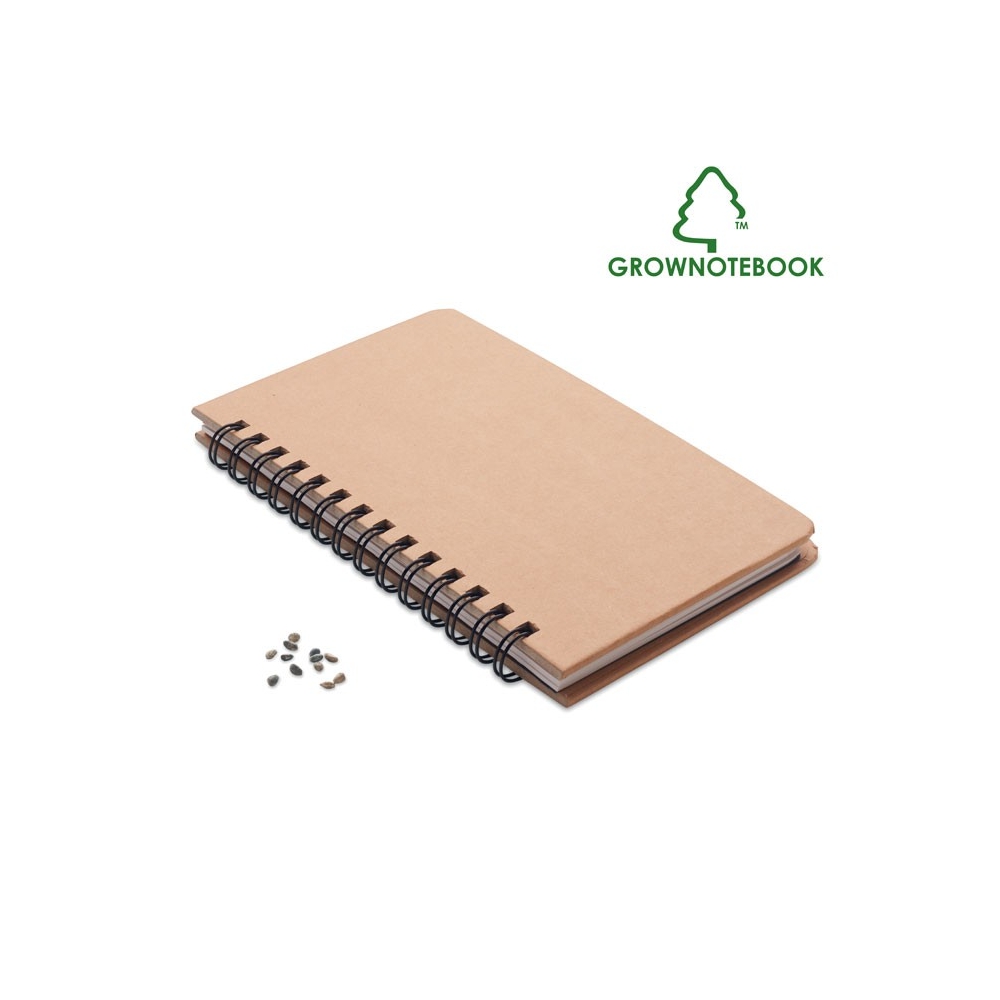 GROWNOTEBOOK™ Unikali užrašų knygutė su pušies sėklomis