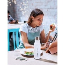 GLACIER RPET Gertuvė su silikoniniu žiedu 600 ml