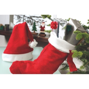 BONO Raudona kalėdinė kepurė su norima spauda