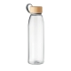 FJORD WHITE Stiklinė gertuvė su bambuko dangčiu 500 ml