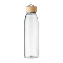 FJORD WHITE Stiklinė gertuvė su bambuko dangčiu 500 ml