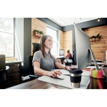 IRMUG Nerūdijančio plieno puodelis su silikoniniu dangteliu 350ml