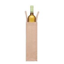 CAMPO DI VINO Vyno dovanų maišelis iš džiuto ir drobės 320 g/m²