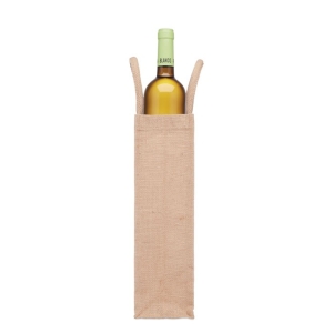CAMPO DI VINO Vyno dovanų maišelis iš džiuto ir drobės 320 g/m²