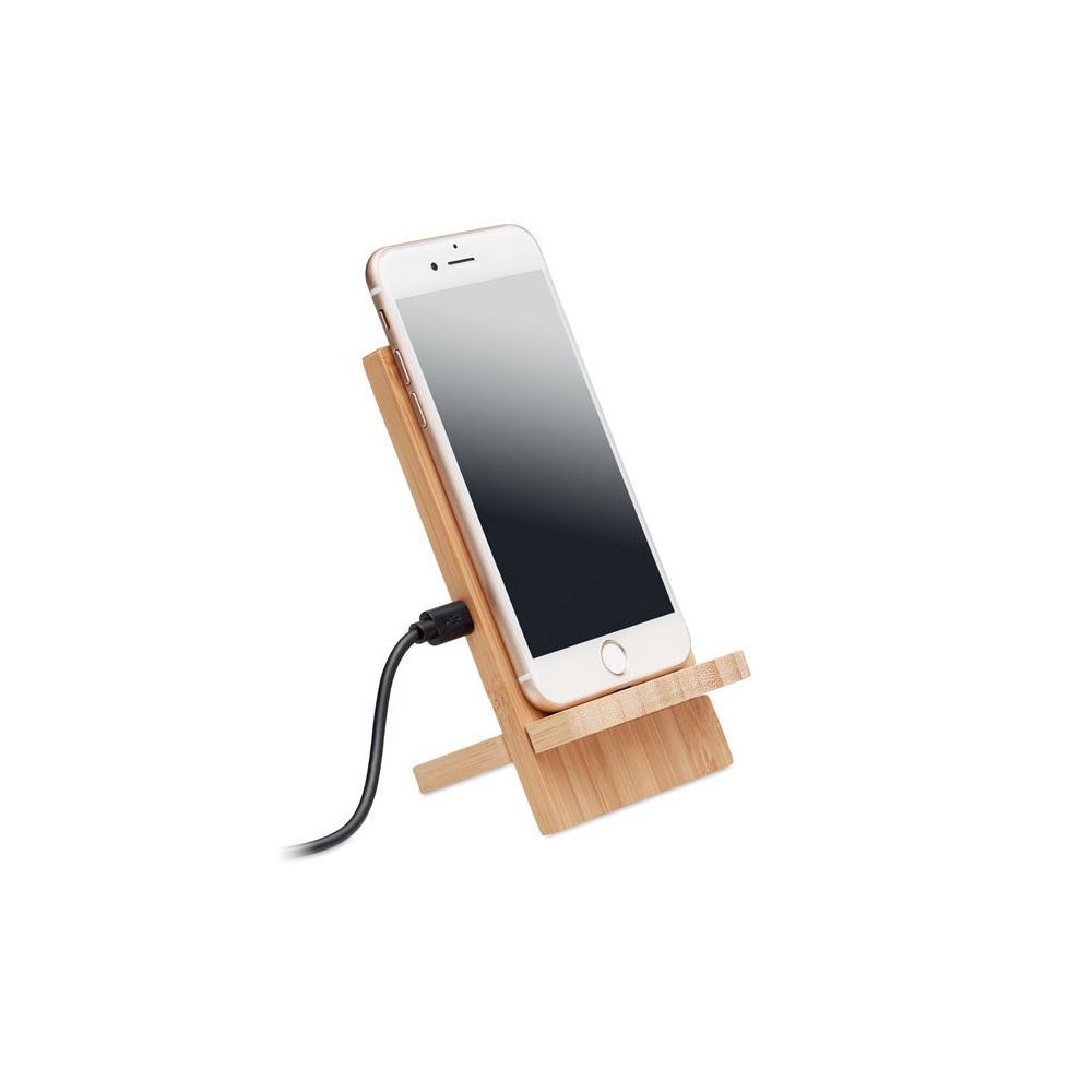 WHIPPY PLUS Belaidis bambukinis įkroviklio stovas 10W