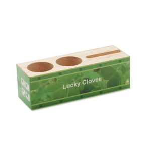 THILA Medinis stalinis laikiklis rašikliui ir telefonui