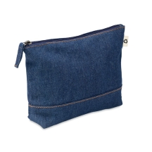 STYLE POUCH Džinsinė kosmetinė iš perdirbtos medvilnės 250 g/m²
