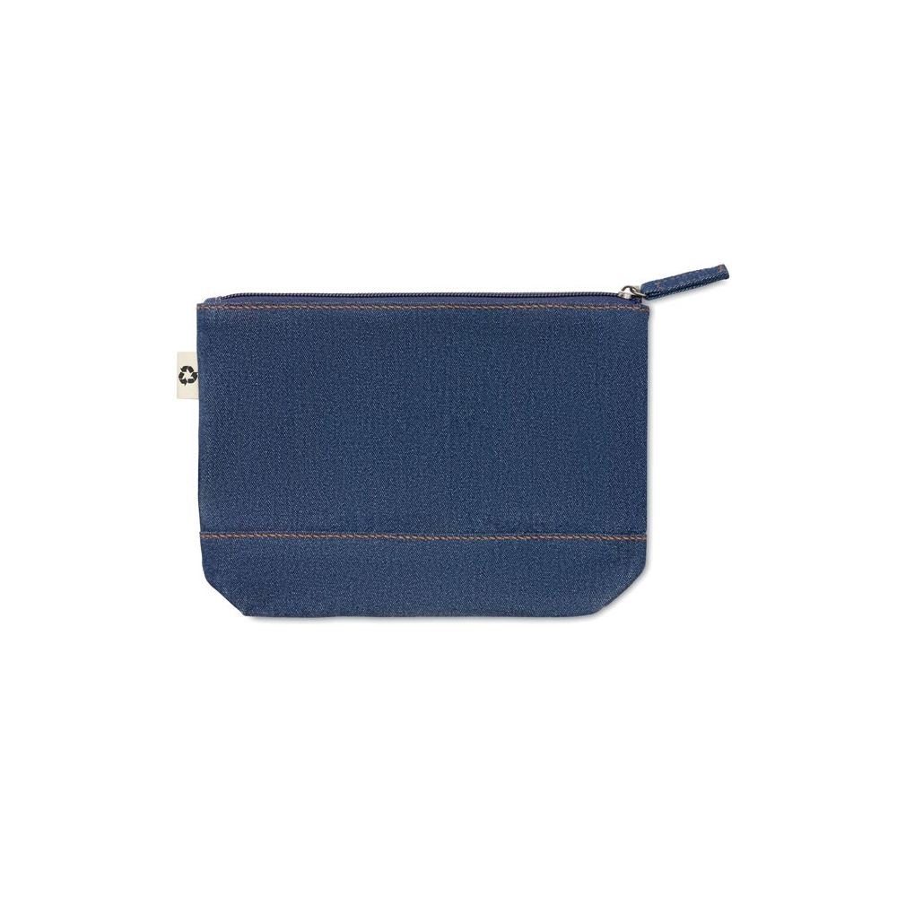 STYLE POUCH Džinsinė kosmetinė iš perdirbtos medvilnės 250 g/m²