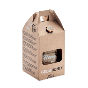 DAUBER Medaus stiklainis su mediniu šaukšteliu 50g