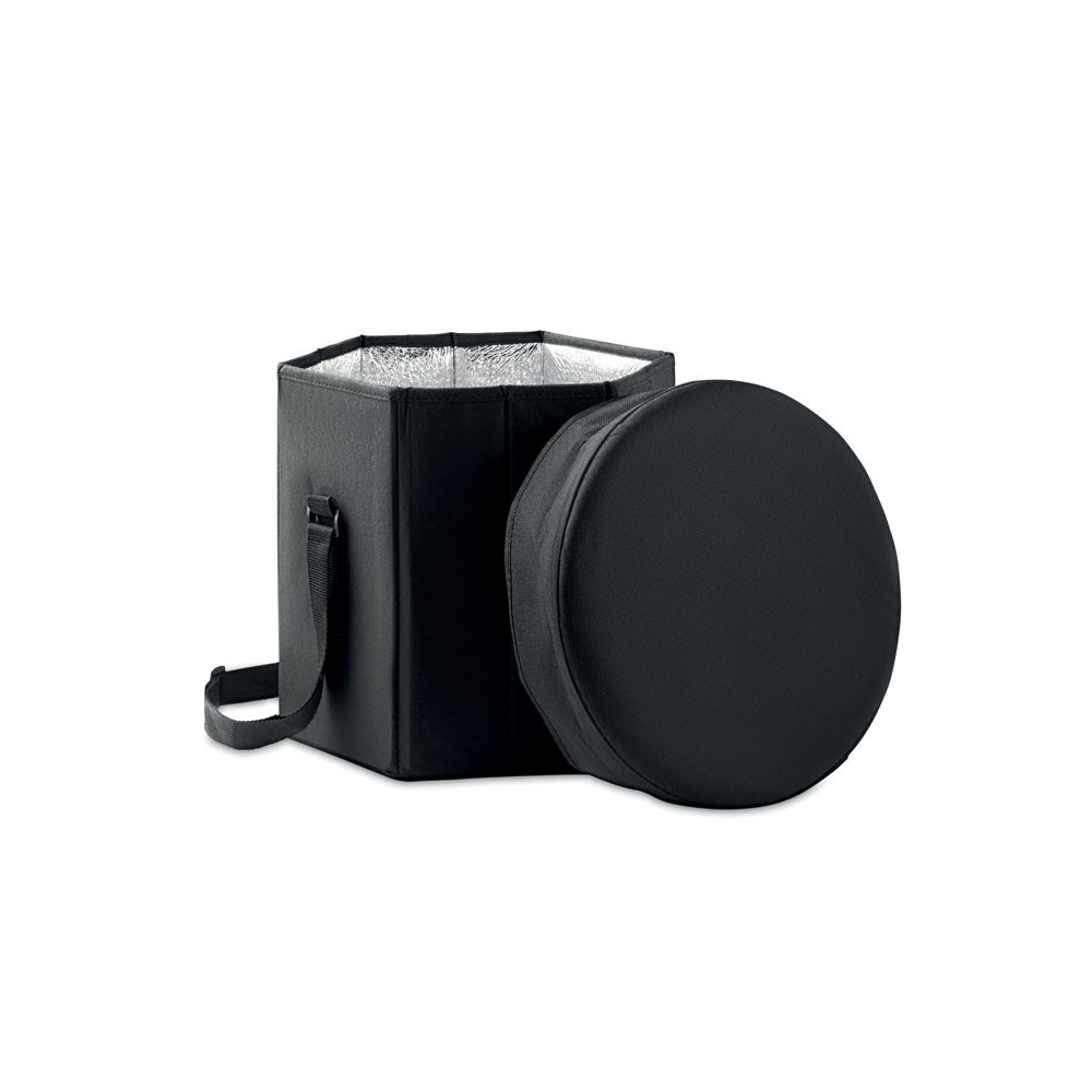 SEAT & DRINK Sulankstoma stalo kėdutė su įmontuotu šaltkrepšiu