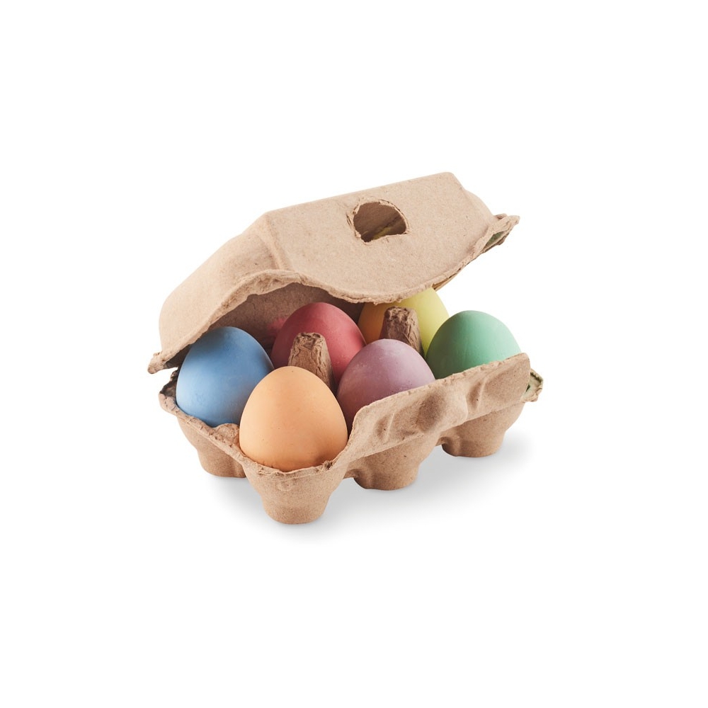TAMAGO Ekologiškas kreidinių kiaušinių rinkinys perdirbtinėje dėžutėje (6vnt.)