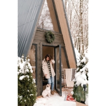 HONOPU Medinė sulankstoma paplūdimio kėdė 2 vnt