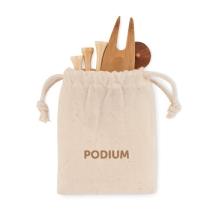 DORMIE Bambukinių golfo aksesuarų rinkinys maišelyje