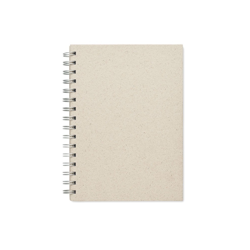 GRASS BOOK Ekologiška žolės popieriaus užrašų knygelė su spirale A5