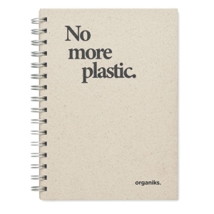 GRASS BOOK Ekologiška žolės popieriaus užrašų knygelė su spirale A5