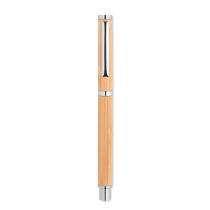 CAIRO Bambukinis rašiklis su metaliniais elementais