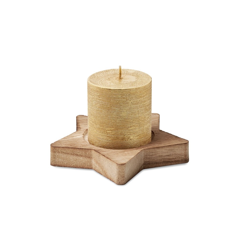 LOTUS Žvaigždės formos vanilės kvapo žvakė