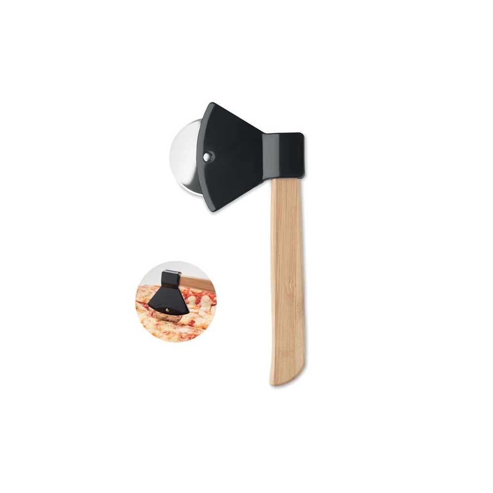 ZAZA Kirvio formos picos pjaustytuvas su bambukine rankena