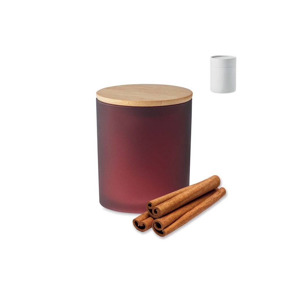 KEOPS LARGE Kvepianti augalinio vaško žvakė su bambukiniu dangteliu