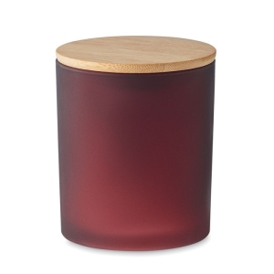 KEOPS LARGE Kvepianti augalinio vaško žvakė su bambukiniu dangteliu