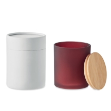 KEOPS LARGE Kvepianti augalinio vaško žvakė su bambukiniu dangteliu