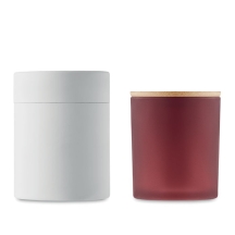 KEOPS LARGE Kvepianti augalinio vaško žvakė su bambukiniu dangteliu