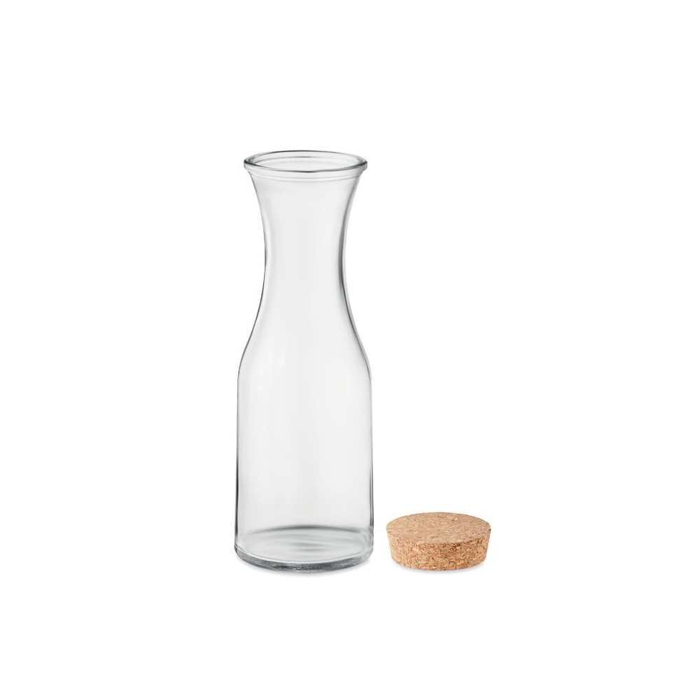 PICCA Perdirbto stiklo ąsotis su kamštiniu dangteliu (1 l)