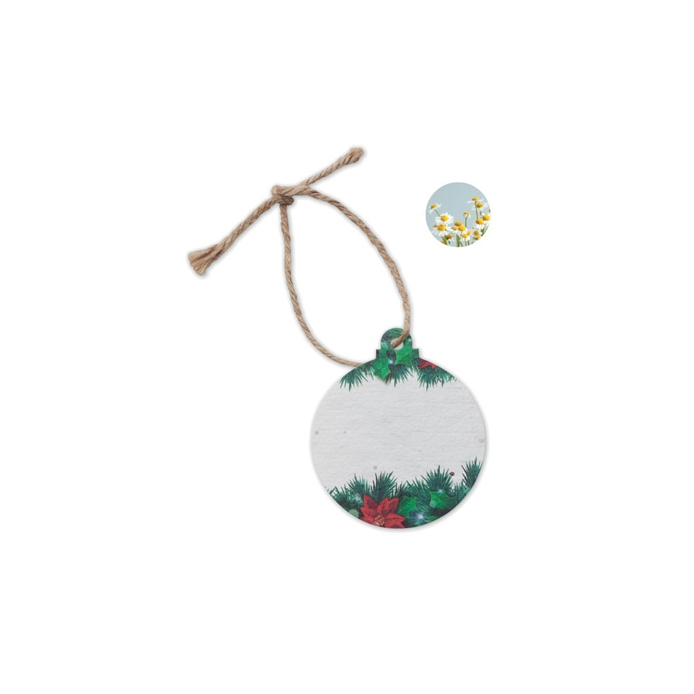 BAUSEED Augalinis kalėdinis žaisliukas iš sėklų popieriaus