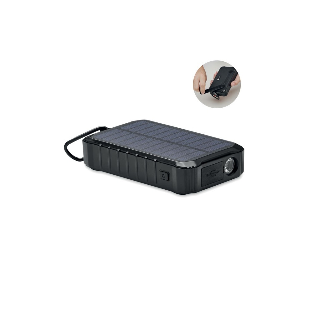 DYA Powerbankas su saulės ir rankiniu įkrovimu 8000 mAh