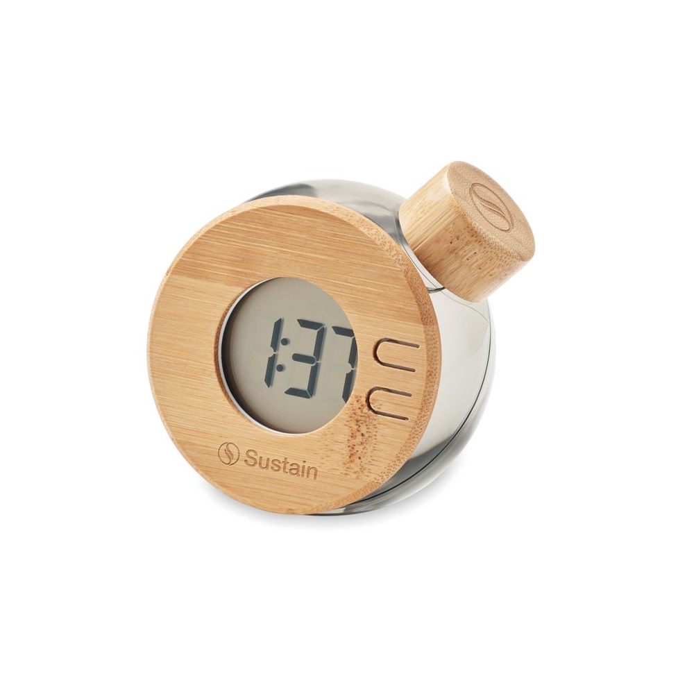 DROPPY LUX Unikalus LCD laikrodis veikiantis vandens pagalba