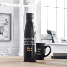 BELO LUX Nerūdijančio plieno termo gertuvė su termometru 500 ml