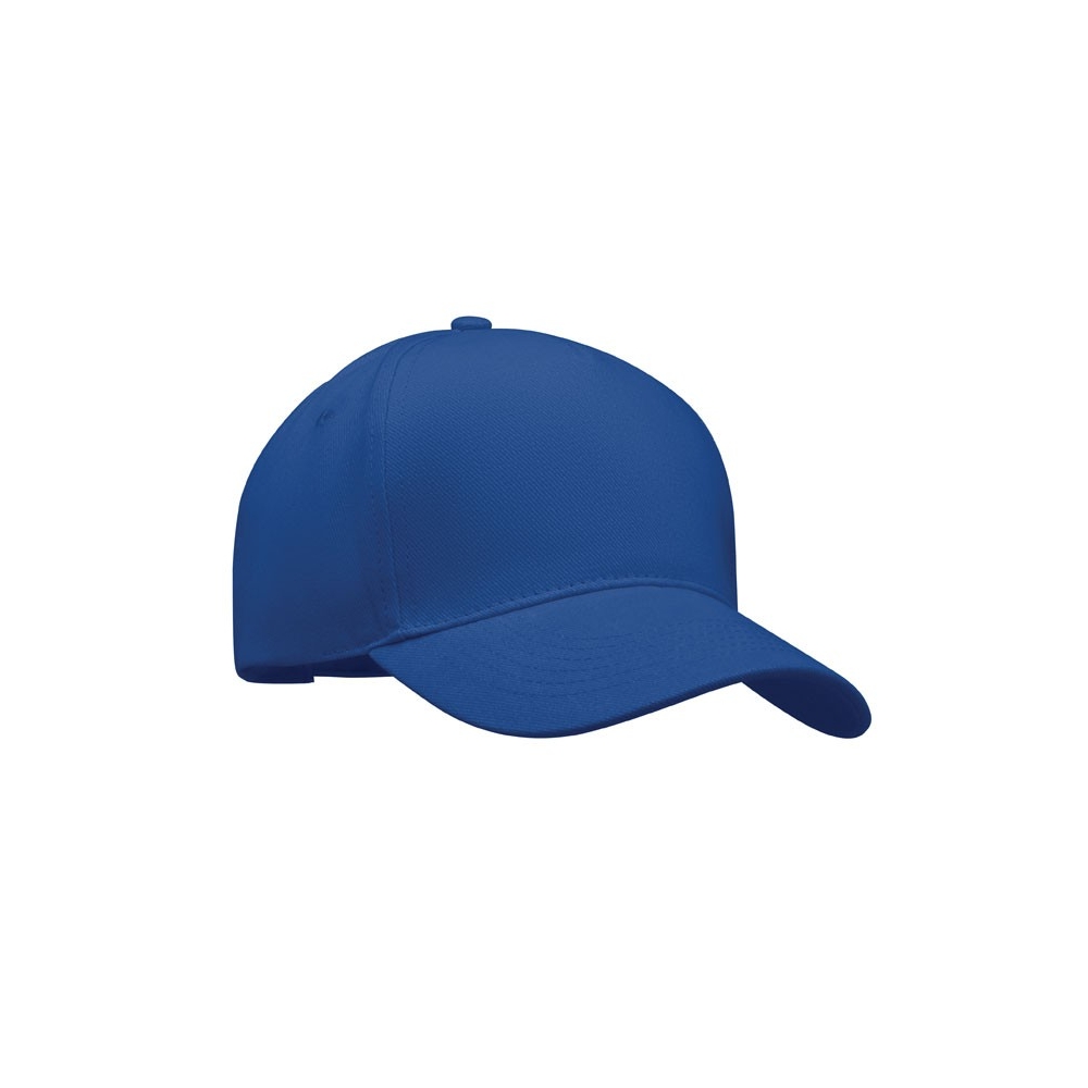 LONG BEACH SINGA Aukštos kokybės 5 panelių kepurėlė su metaline sagtimi (260 g/m²)