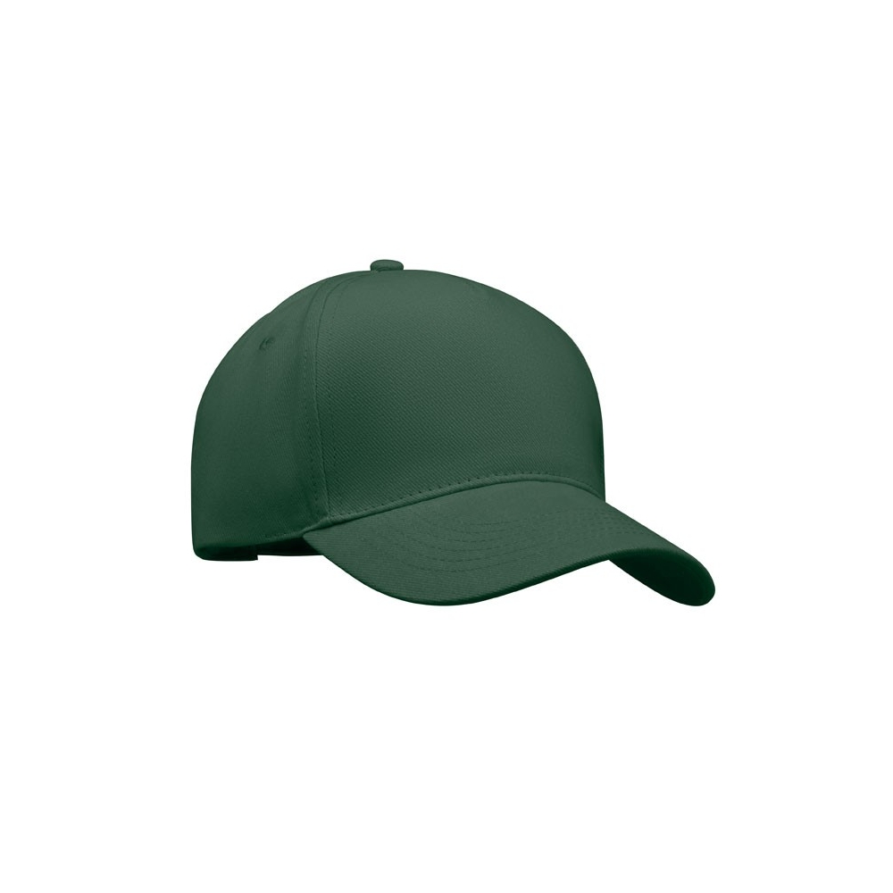 LONG BEACH SINGA Aukštos kokybės 5 panelių kepurėlė su metaline sagtimi (260 g/m²)