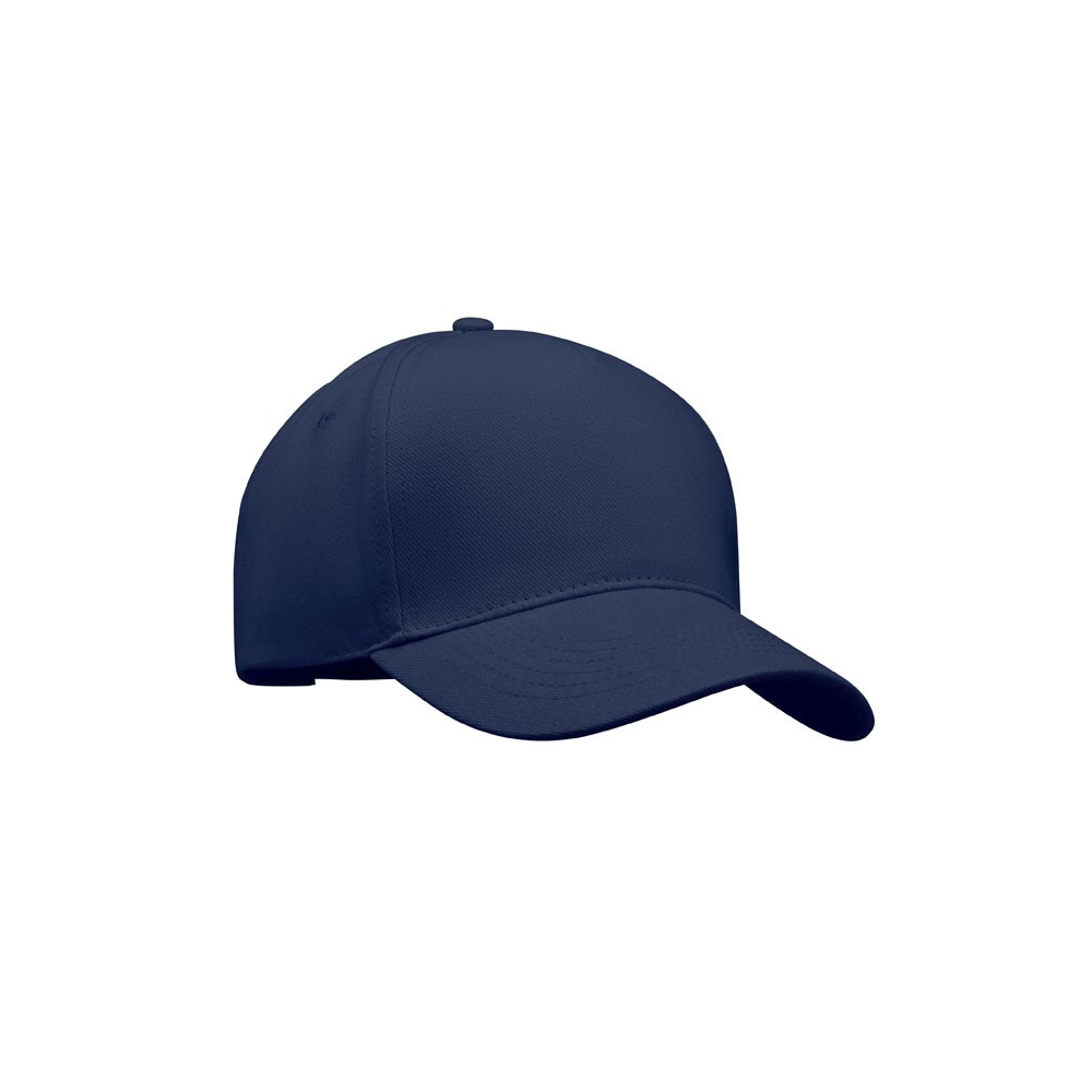 LONG BEACH SINGA Aukštos kokybės 5 panelių kepurėlė su metaline sagtimi (260 g/m²)