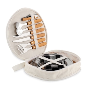 HUDSON Kompaktiškas dviejų asmenų iškylos stalo įrankių rinkinys