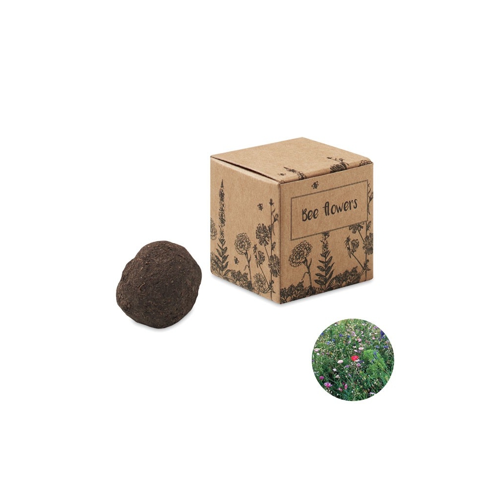 BOMBI II Gėlių auginimo rinkinys dėžutėje su bičių gėlių sėklomis
