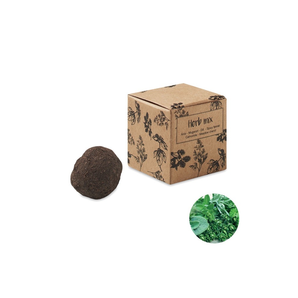 BOMBI III Žolelių auginimo rinkinys dėžutėje su sėklomis