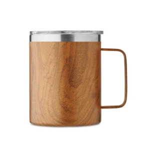 NAMIB MUG Dvigubos sienelės puodelis su medžio efektu (300 ml)