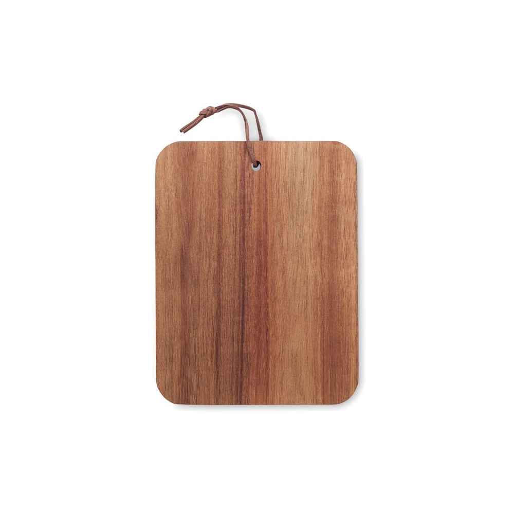 SERVIRO Pjaustymo lentelė iš akacijos medienos su kilpa pakabinimui
