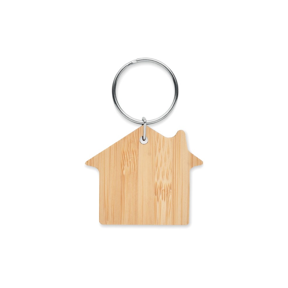 HOUSEBOO Namo formos raktų pakabukas iš bambuko