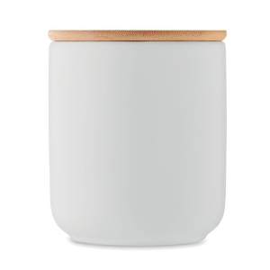 VEIKA Augalinio vaško žvakė akmens masės indelyje 200 g