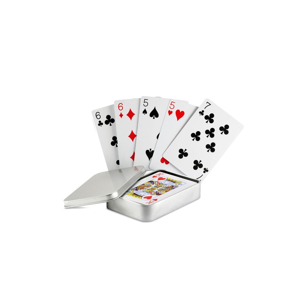 AMIGO Klasikinės žaidimų kortos skardinėje dėžutėje (54 kortos)