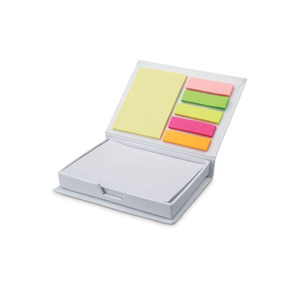 MEMOKIT Kartoninis užrašų lapelių laikiklis su lipnių lapelių rinkini