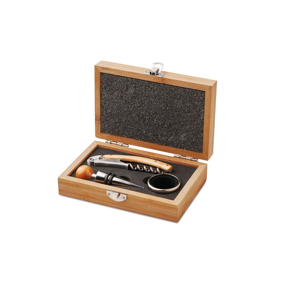 SONOMA Vyno rinkinys bambukinėje dėžutėje