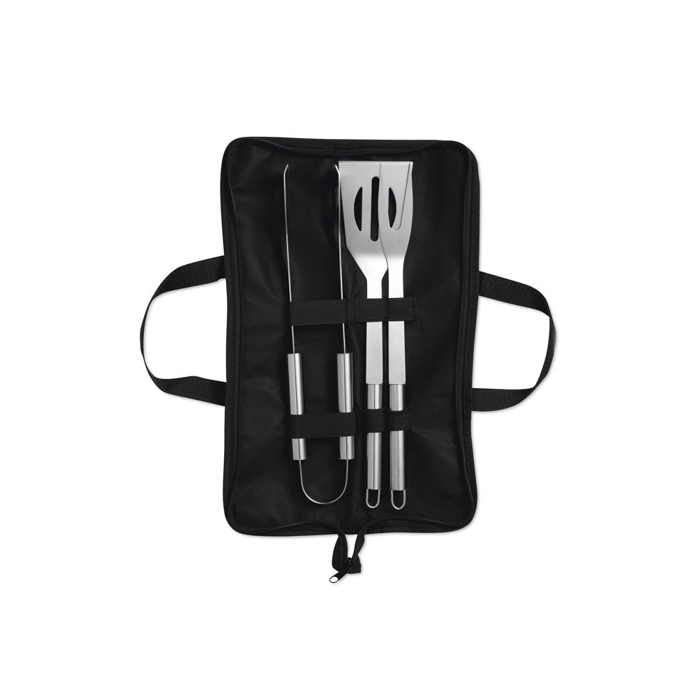 SHAKES Barbekiu įrankių rinkinys su dėklu (3 dalių)